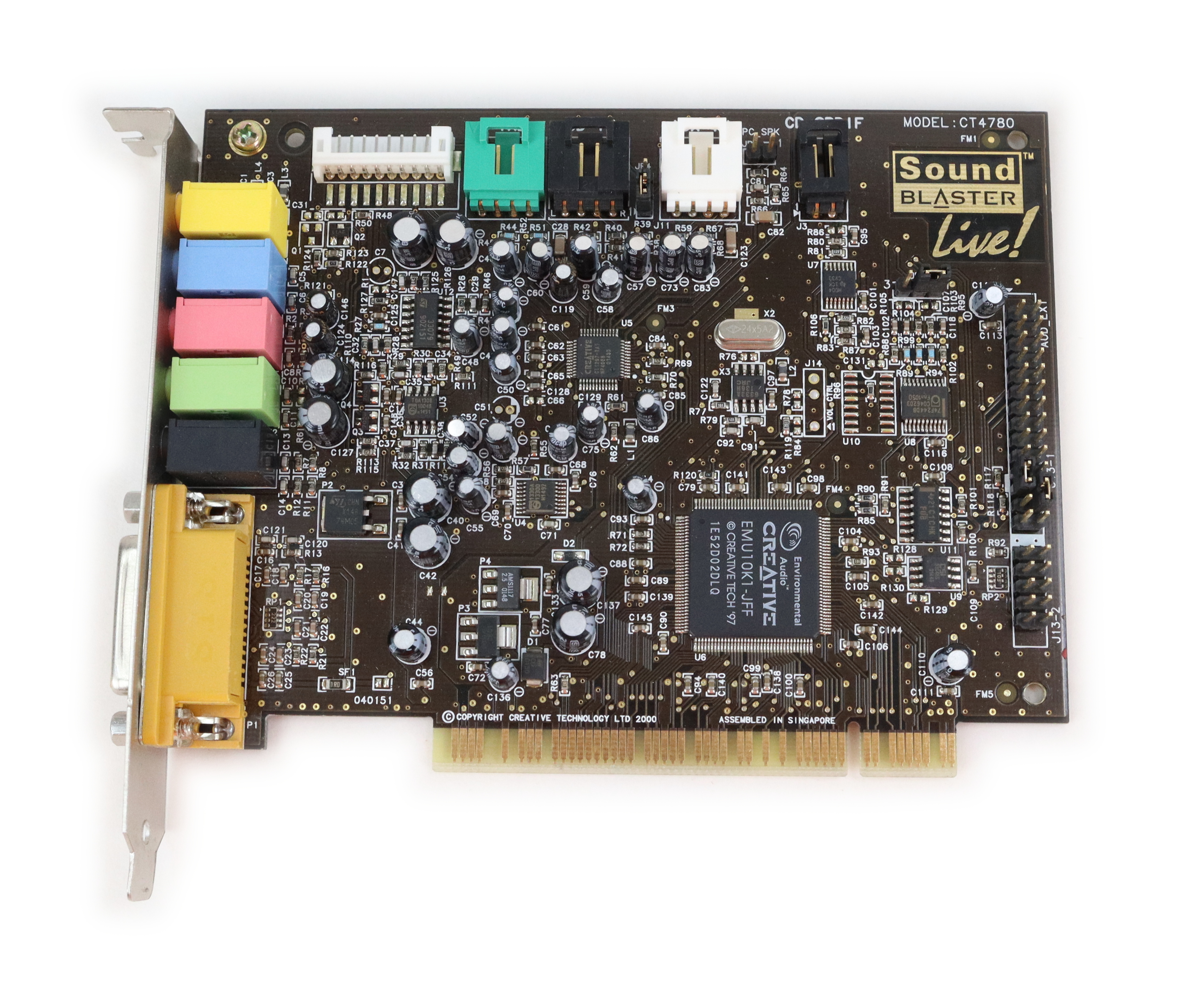 Dell Creative Sound Blaster Live 5.1 Channels Card PCI CT4780 181UR - Click Image to Close